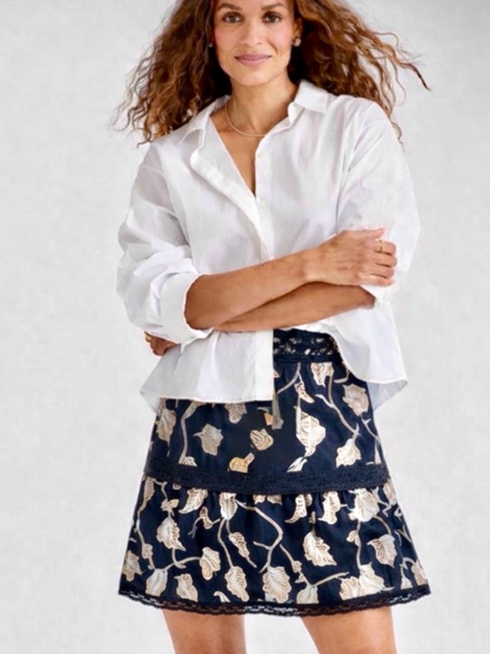 ✨ New - Unsubscribed Black Floral Print Skirt - Size Small ✨